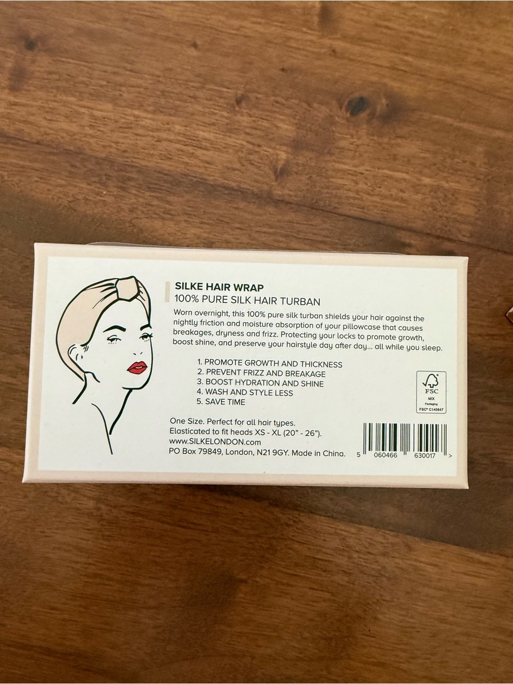 Silke London 100% Silk Hair Wrap - Picture 8 of 9